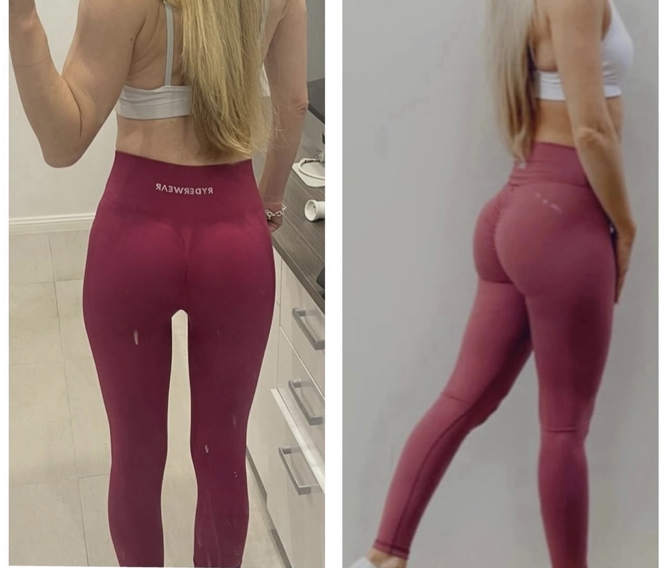 Elizabeth Soulos's before and after — Week 1 to Week 8 glute transformation